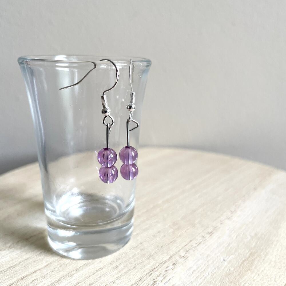 Oriane Beaded Earrings NWT handmade metallic delicate lightweight vintage statem